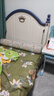 LINSY KIDS林氏家居儿童床男孩单人床卧室家具组合套装LS196A9-A 【白+蓝】A儿童床（不含床垫） 1200mm*2000mm 实拍图