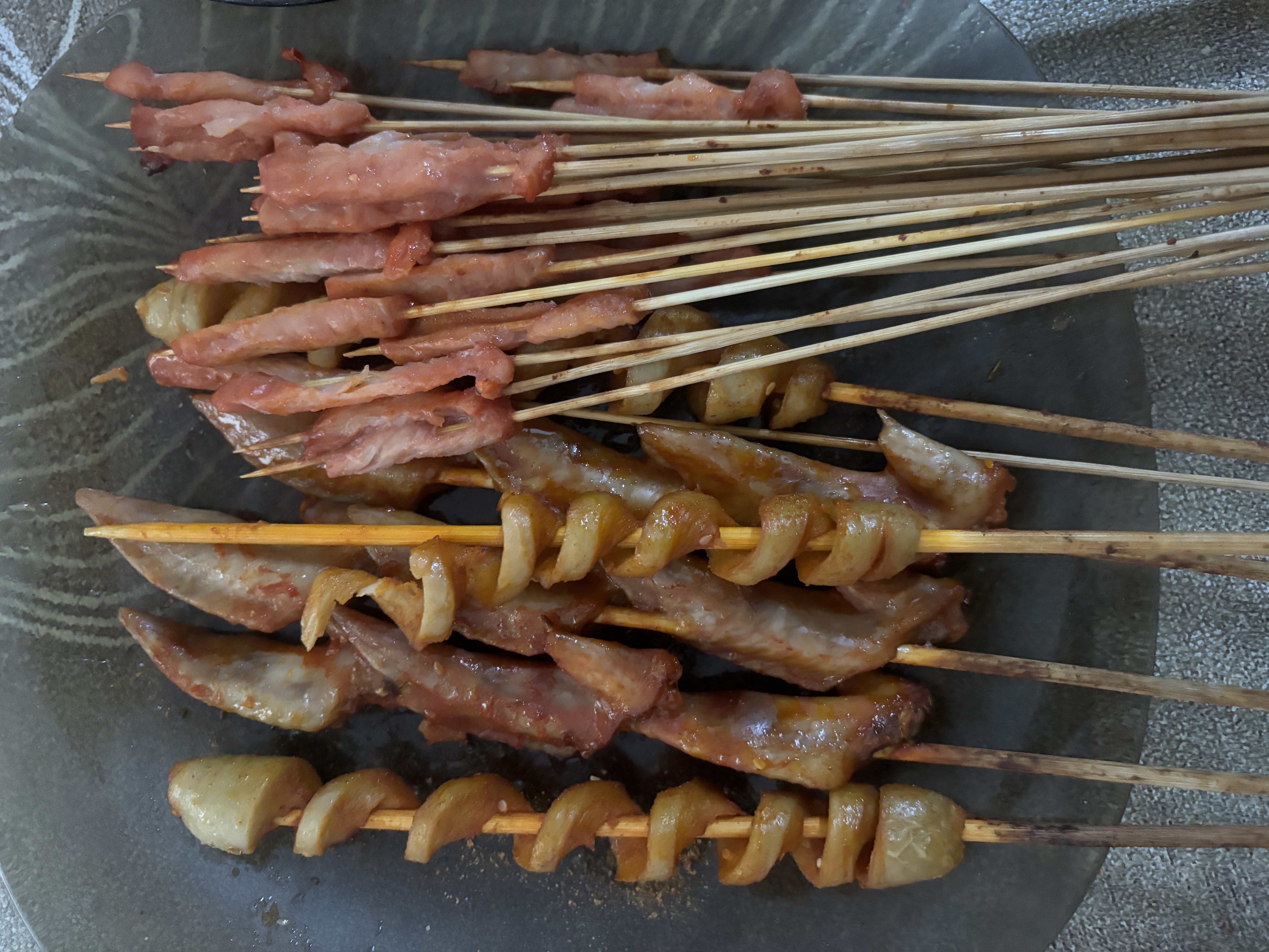 游牧御品户外露营烧烤食材5~8人份 15种烤串12荤3素羊肉串牛肉串玉米面筋 实拍图