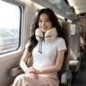皇驰u型枕护颈枕脖枕飞机火车高铁头枕便携旅行靠枕充气记忆棉u形枕米 实拍图