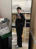 主意范（ZHUYIFAN）夹克男飞行员春秋cleanfit休闲整套立领棒球服外套短款工装冲锋衣 黑色夹克 XL 130-150斤 实拍图
