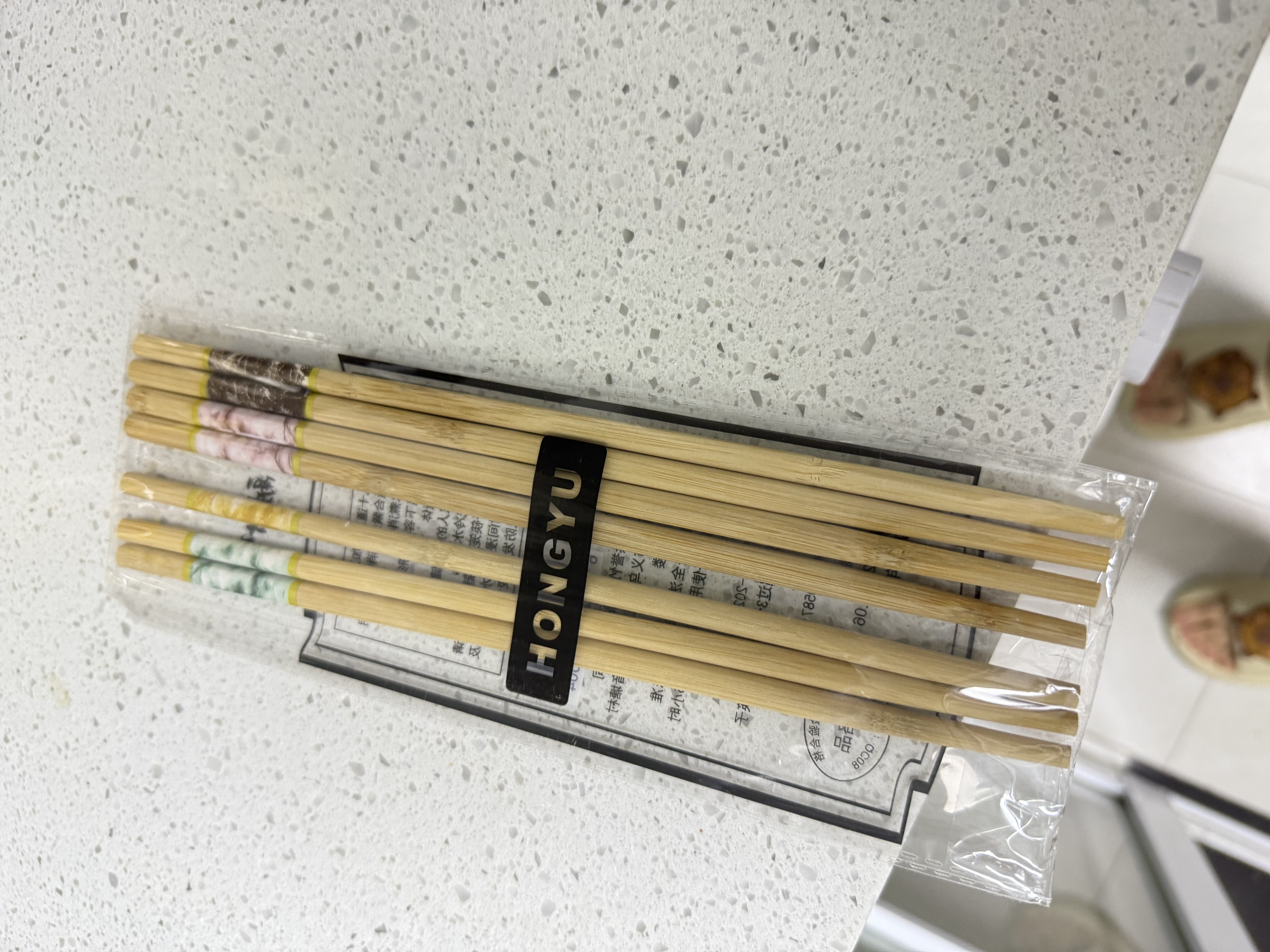 高档天然楠竹筷子家用新款纯天然木筷双防霉耐高温 5色家用分筷/5双装 无规格 实拍图