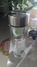 双层加厚玻璃杯高硼硅保温杯带茶隔男士水杯茶水分离耐热450mL 双层加厚-钢本色300ml 实拍图