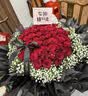 来一客鲜花速递99朵红玫瑰花束礼物表白送女友全国同城配送 52朵红玫瑰典雅款 实拍图