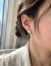 唐后（TH）和田白玉石耳饰坠女纯银古风故宫新中式碧玉耳环七夕礼物耳钉 实拍图
