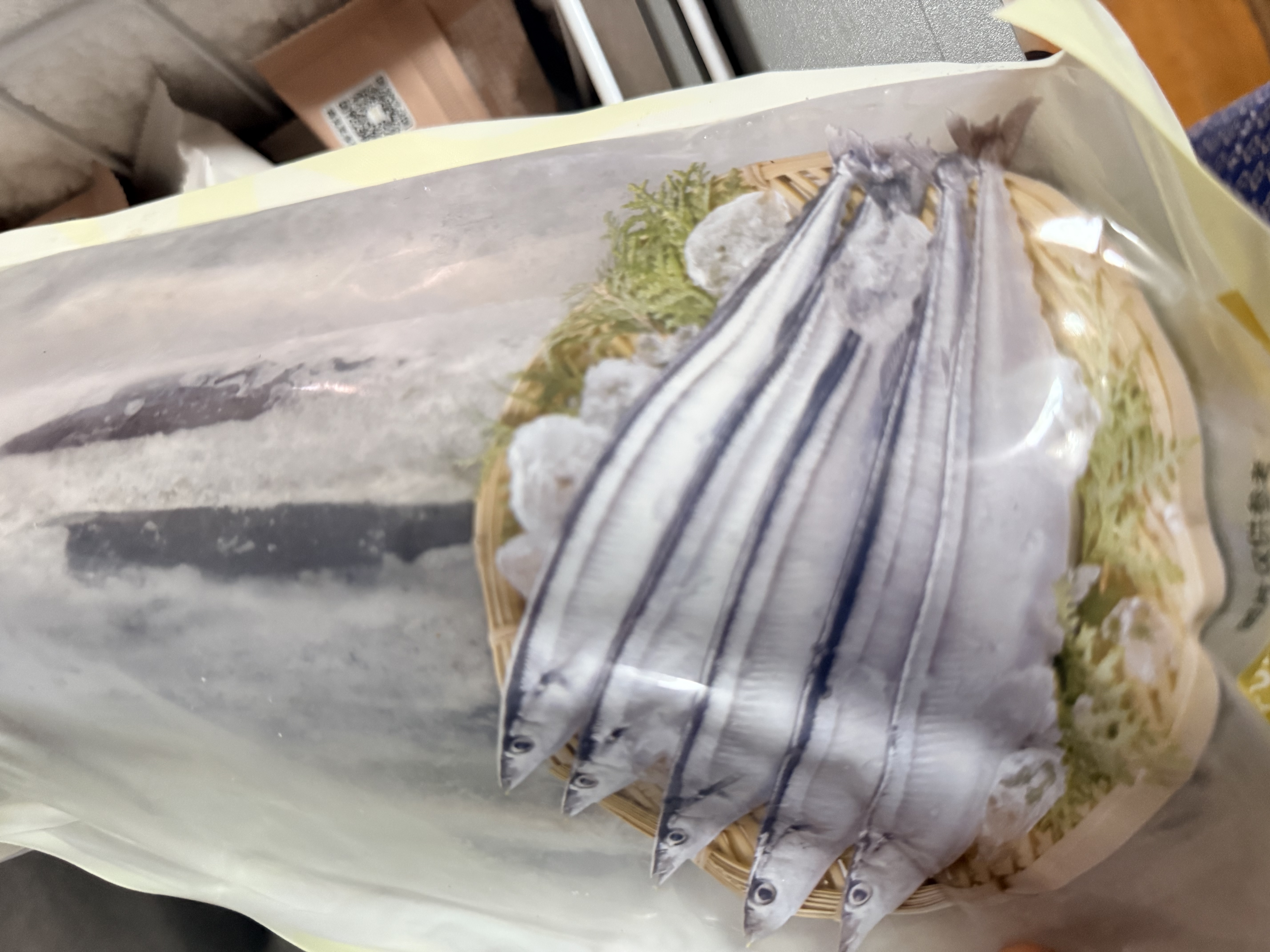 纯色本味 冷冻精品秋刀鱼净重2斤 烧烤食材纯鱼肉 实拍图