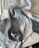 蕉内（Bananain）【王一博同款】502UV男女士同款防晒衣服冰丝皮肤衣夏季外套新款 烟雨灰拼水晶蓝拼暖白 3XL 实拍图