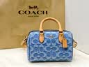 蔻驰（COACH）【品牌直供】女士ROWAN迷你斜挎波士顿包靛蓝色CDQ36礼物次日达 实拍图