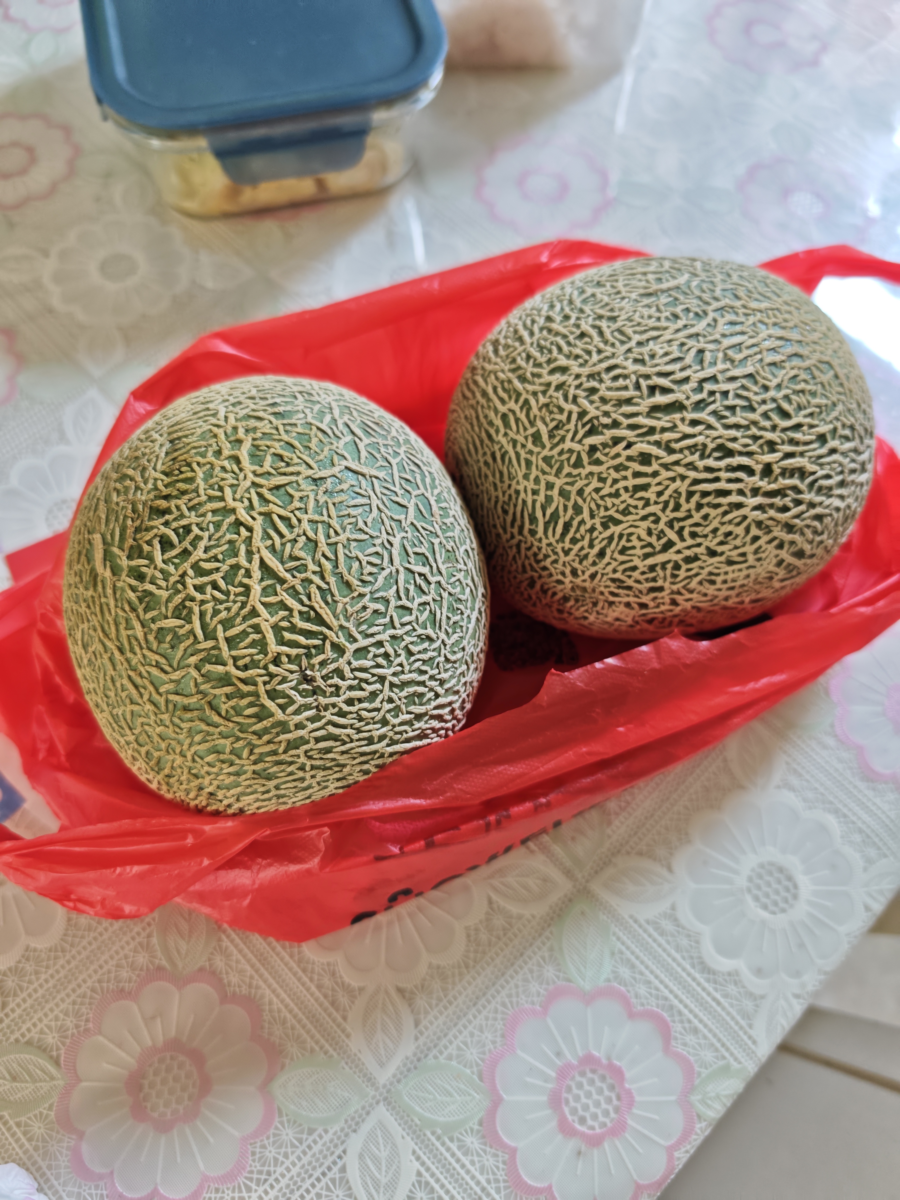 京鲜生 冰淇淋网纹蜜瓜 2粒装 净重4-5斤 单果2斤起 生鲜水果礼盒  实拍图