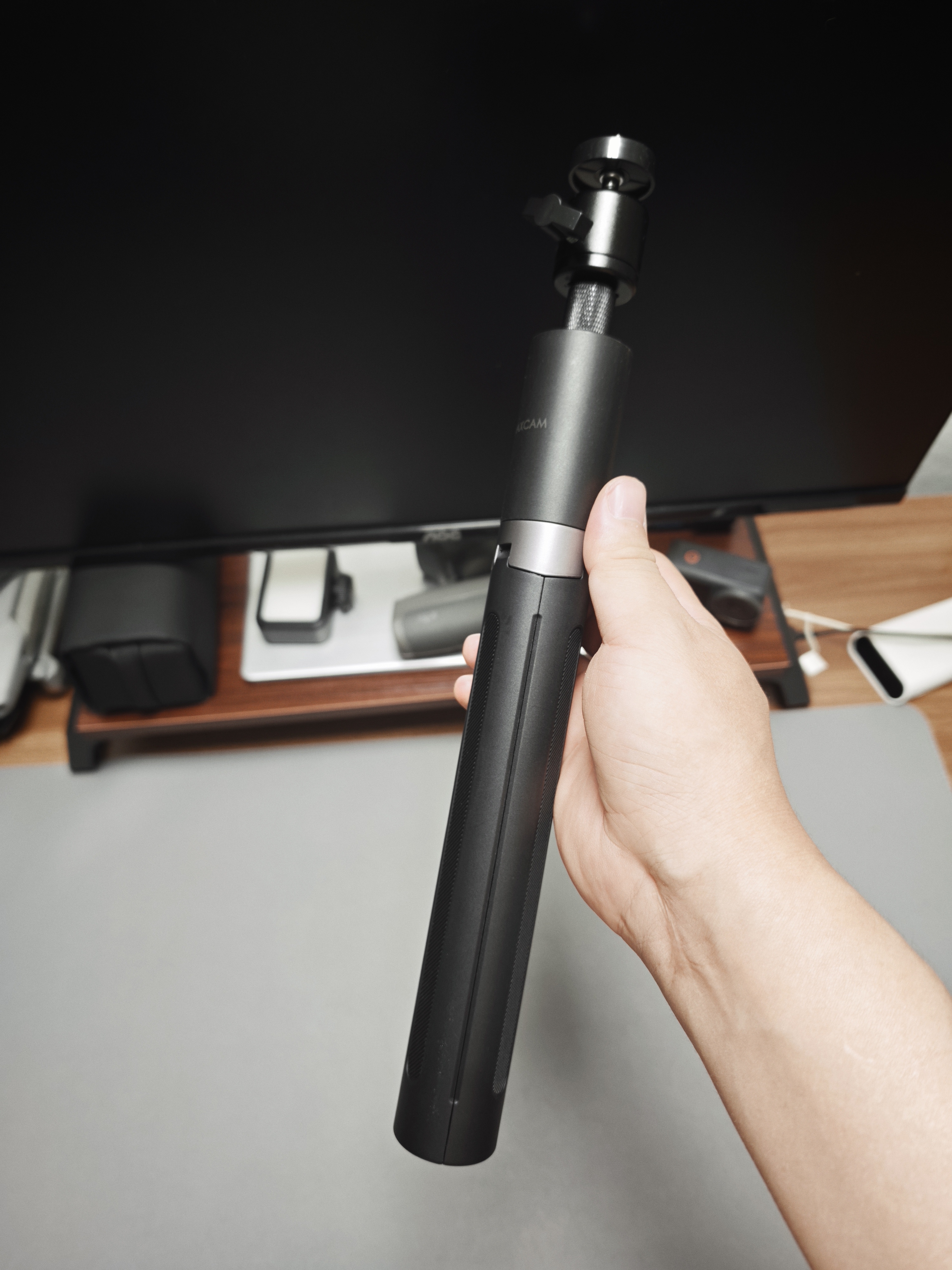 MAXCAM适用于大疆灵眸Osmo Pocket 4P/4/3影石LunaUltra云台相机1.5米自拍延长杆落地三脚架便携支架配件 实拍图