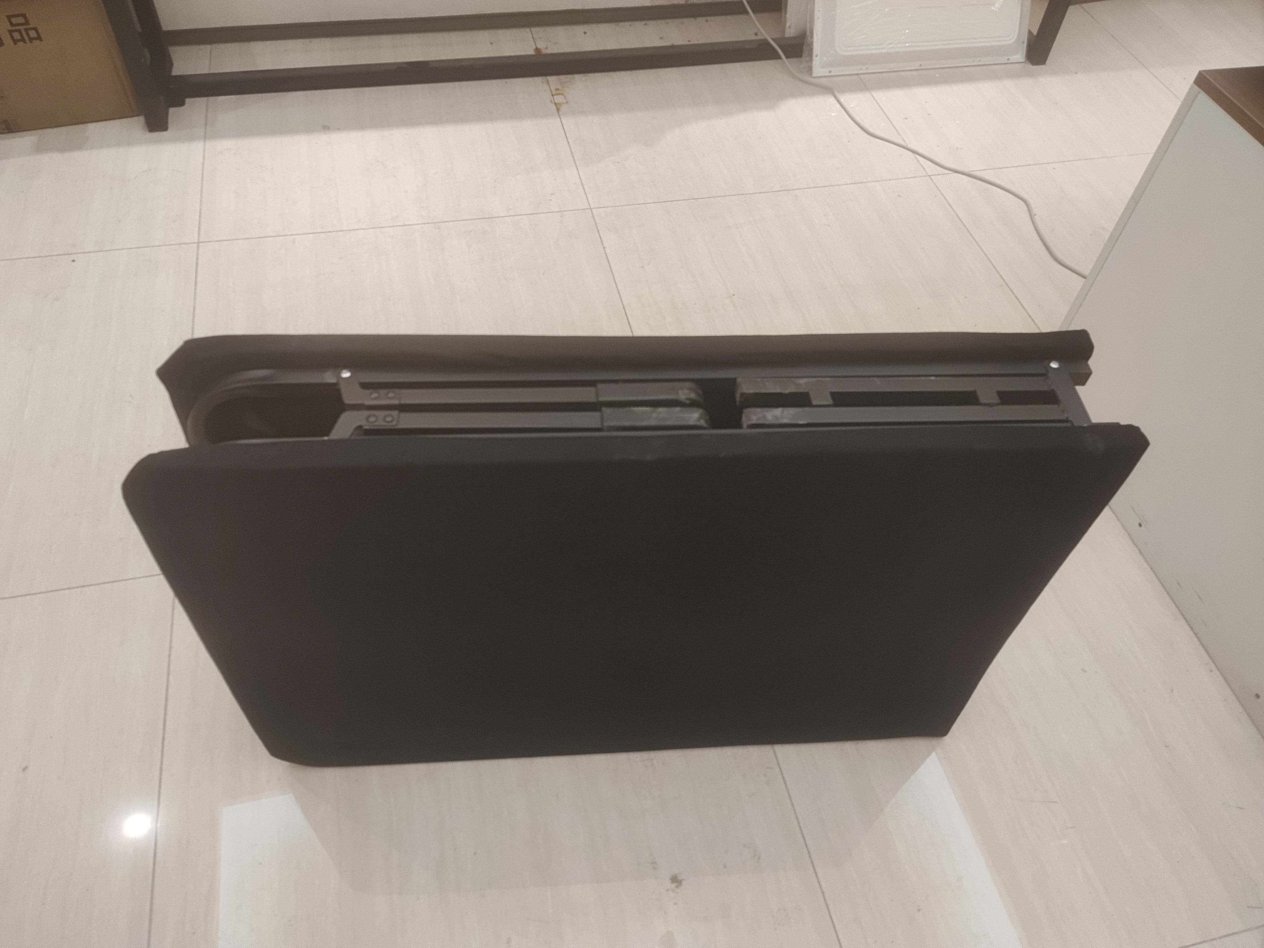 全品屋午休折叠床单人床办公室午睡床简易床医院陪护床家用折叠床 【黑色经典】舒适海绵款-宽60cm 加宽加粗方管 实拍图