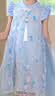 迪士尼艾爱莎公主裙子女童2026新款儿童夏季演出服新中式旗袍汉服连衣裙 实拍图