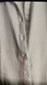 浪莎白衬衫短袖女夏季薄款宽松通勤职业西装衬衫女装气质正装白色衬衣 实拍图