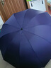 天堂伞 加大雨伞三折 经典商务伞格纹10骨加大雨伞男女 藏青 实拍图