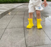 牧萌儿童雨鞋男童女童防水立体宝宝防滑耐磨卡通雨靴 挖掘机恐龙 16码 实拍图