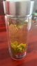 富光双层玻璃杯 高硼硅玻璃泡茶杯子 茶水分离杯 带茶隔商务水杯男士 实拍图