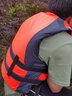 坎乐马甲背心救生衣专业成人儿童大浮力船用车载钓鱼救援台风防汛物资 F8133-成人款橙色 实拍图