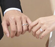 央创时尚结婚订婚莫桑钻钻戒戒指一对情侣对戒一克拉莫桑石七夕情人节礼物 实拍图