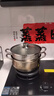 双层蒸锅不锈钢上蒸下煮蒸包子煮面条锅电磁炉燃气灶通用汤锅蒸笼 【0涂层304不锈钢】升级款 26cm 实拍图
