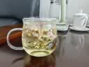 富光花茶杯 男女士茶水分离杯子 双层办公泡茶玻璃杯带把高硼硅水杯 实拍图