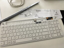 罗技（Logitech）时尚系列 K580 无线蓝牙键盘 办公键盘 便携超薄 笔记本键盘 平板键盘 芍药白 101键 实拍图