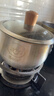 双枪（Suncha）316L不锈钢小奶锅辅食锅汤锅泡面蒸锅燃气电磁炉16cm带盖 实拍图