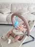巧乐熊婴儿摇摇椅哄娃神器0-1岁哄宝宝哄睡摇篮躺椅婴幼儿摇椅安抚椅 【基础玩具款】辛巴小狮子-双网透气+玩具 实拍图