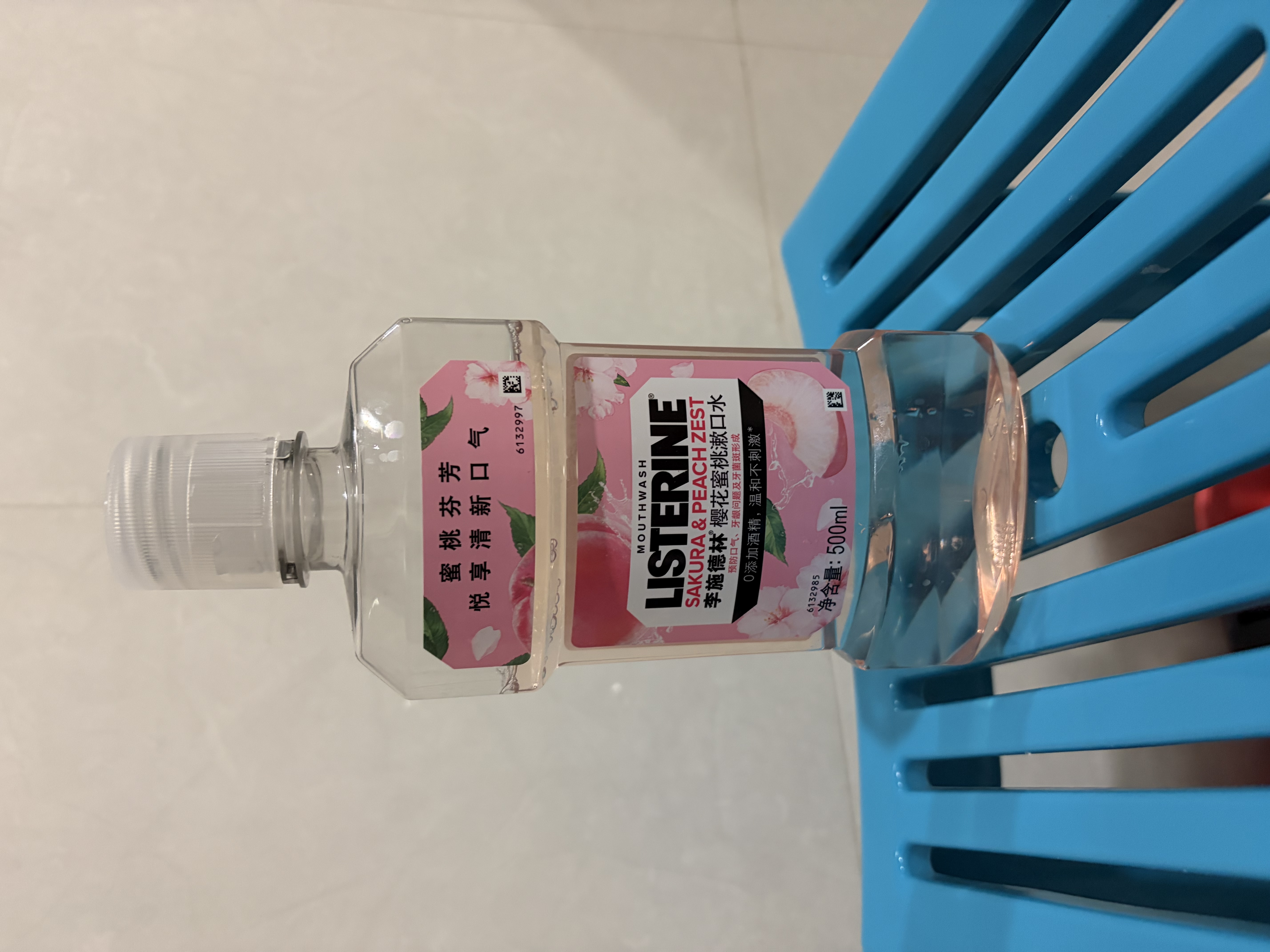 李施德林 (Listerine) 漱口水 樱花蜜桃口味果味口气温和清新口气女 500mL 实拍图