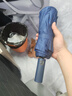 暖心话全自动雨伞折叠大号男女双人晴雨两用防紫外黑胶防晒遮阳伞太阳伞 144骨全自动雨伞-藏青色 实拍图
