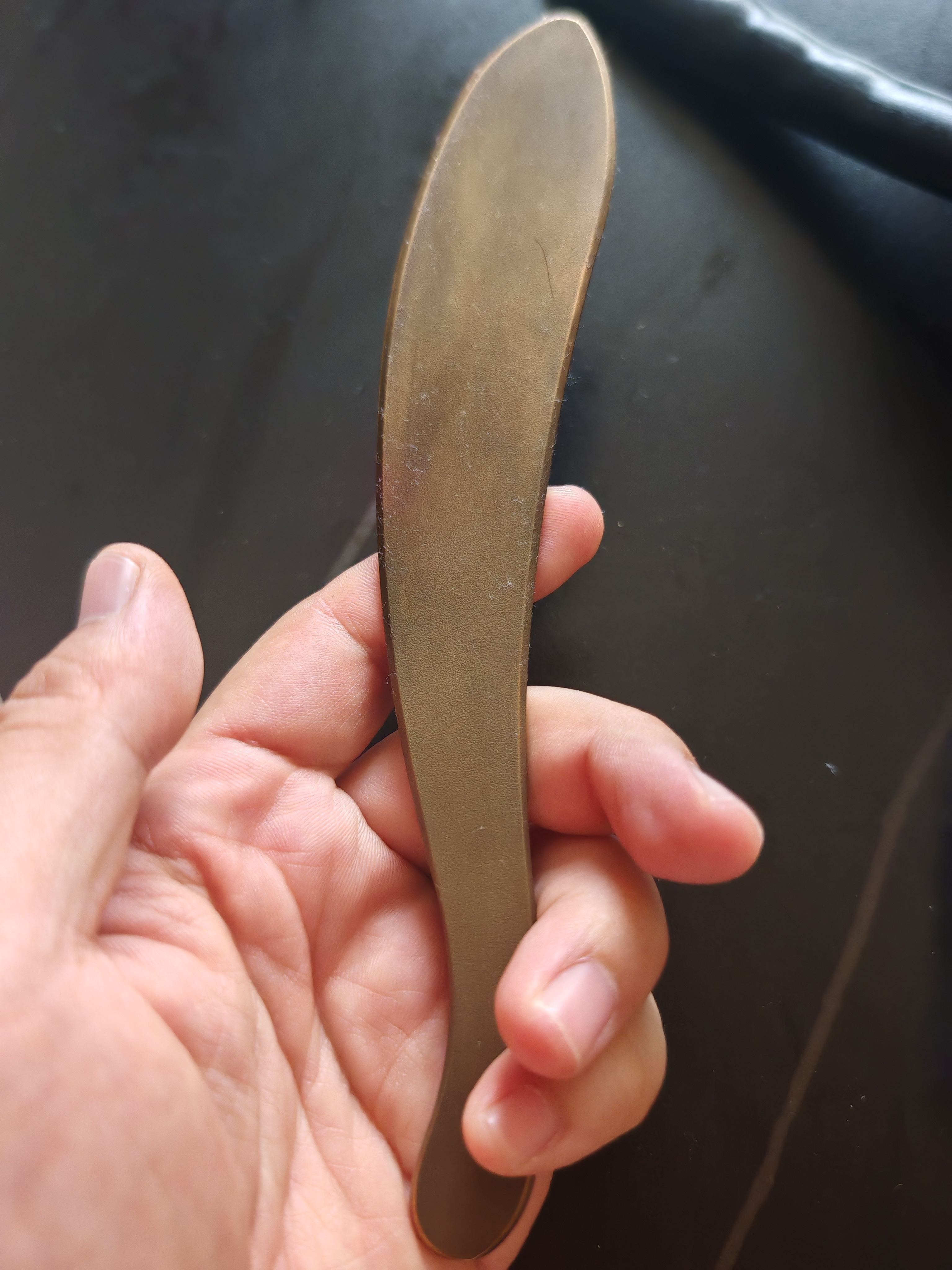 中稳堂黄铜刮痧板虎符大号铜质刮痧刀经络按摩板面部刮痧仪器全身通用 实拍图