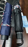 天堂伞 加大雨伞三折 经典商务伞格纹10骨加大雨伞男女 藏青 实拍图