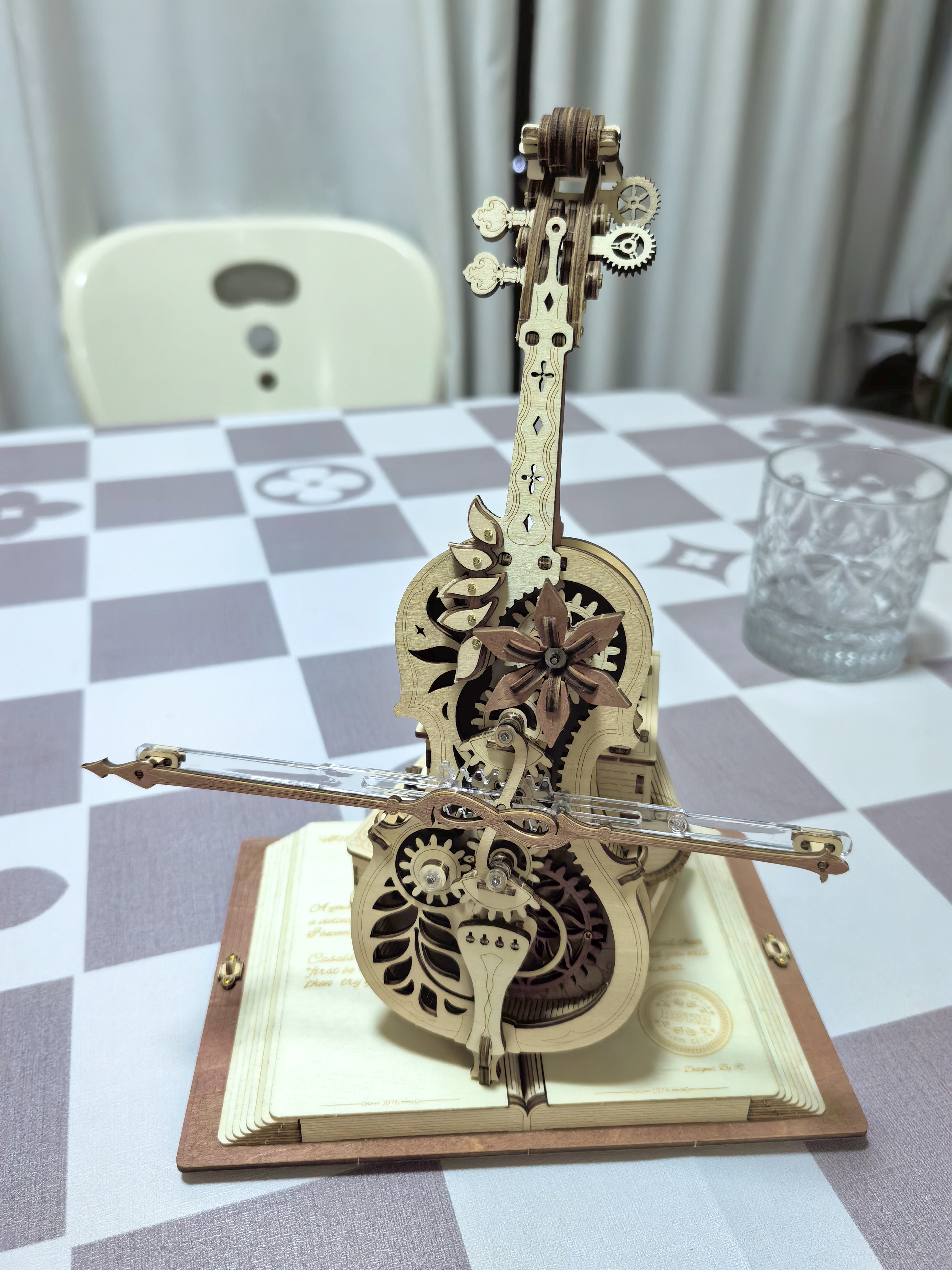 若客（ROKR）秘境大提琴 八音盒音乐盒积木拼图diy手工木质拼装模型生日礼物 实拍图