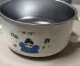 COOKSS儿童碗宝宝吃饭碗辅食碗1-3岁以上316不锈钢防摔吸盘碗带盖 实拍图