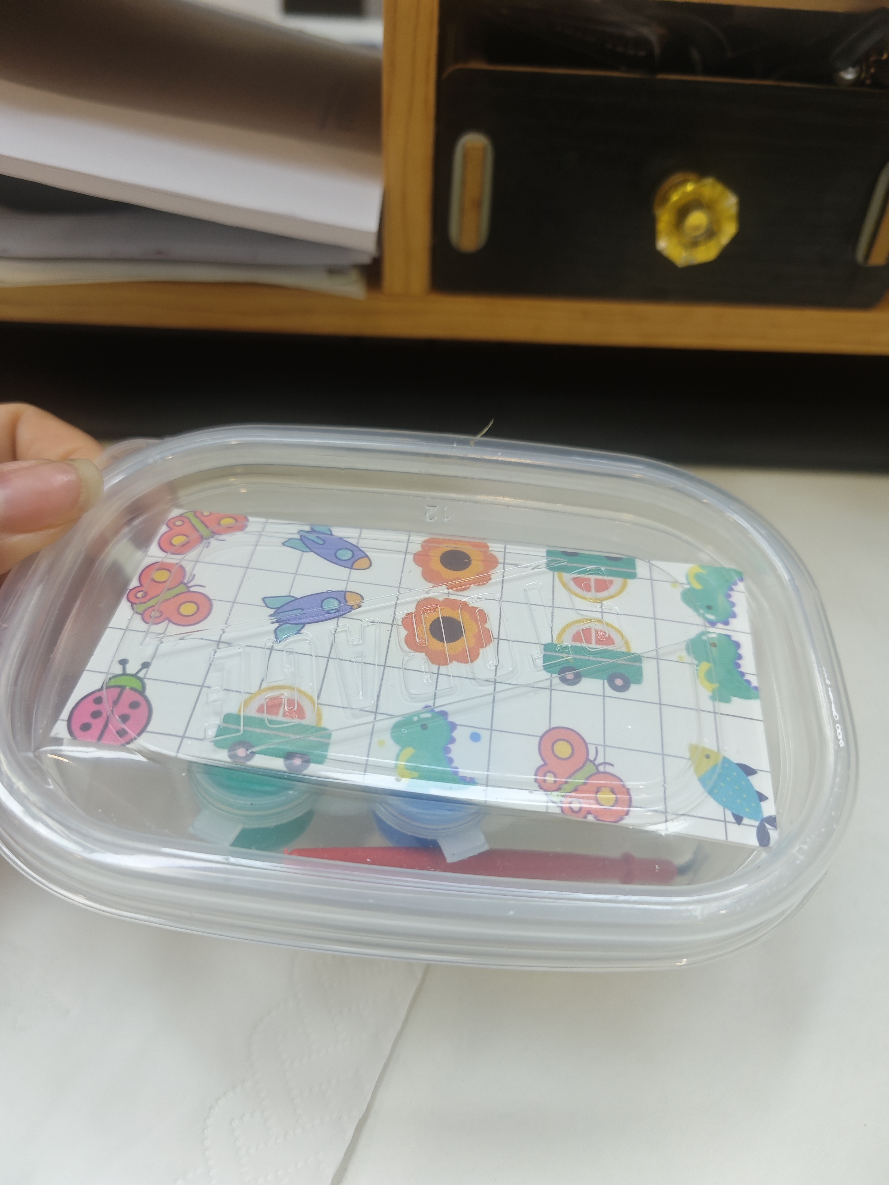 石膏娃娃盒装涂色白胚儿童DIY玩具网红爆款娃娃手工制作涂鸦白胚 1盒装（2娃娃6色颜料1画笔1图纸 实拍图