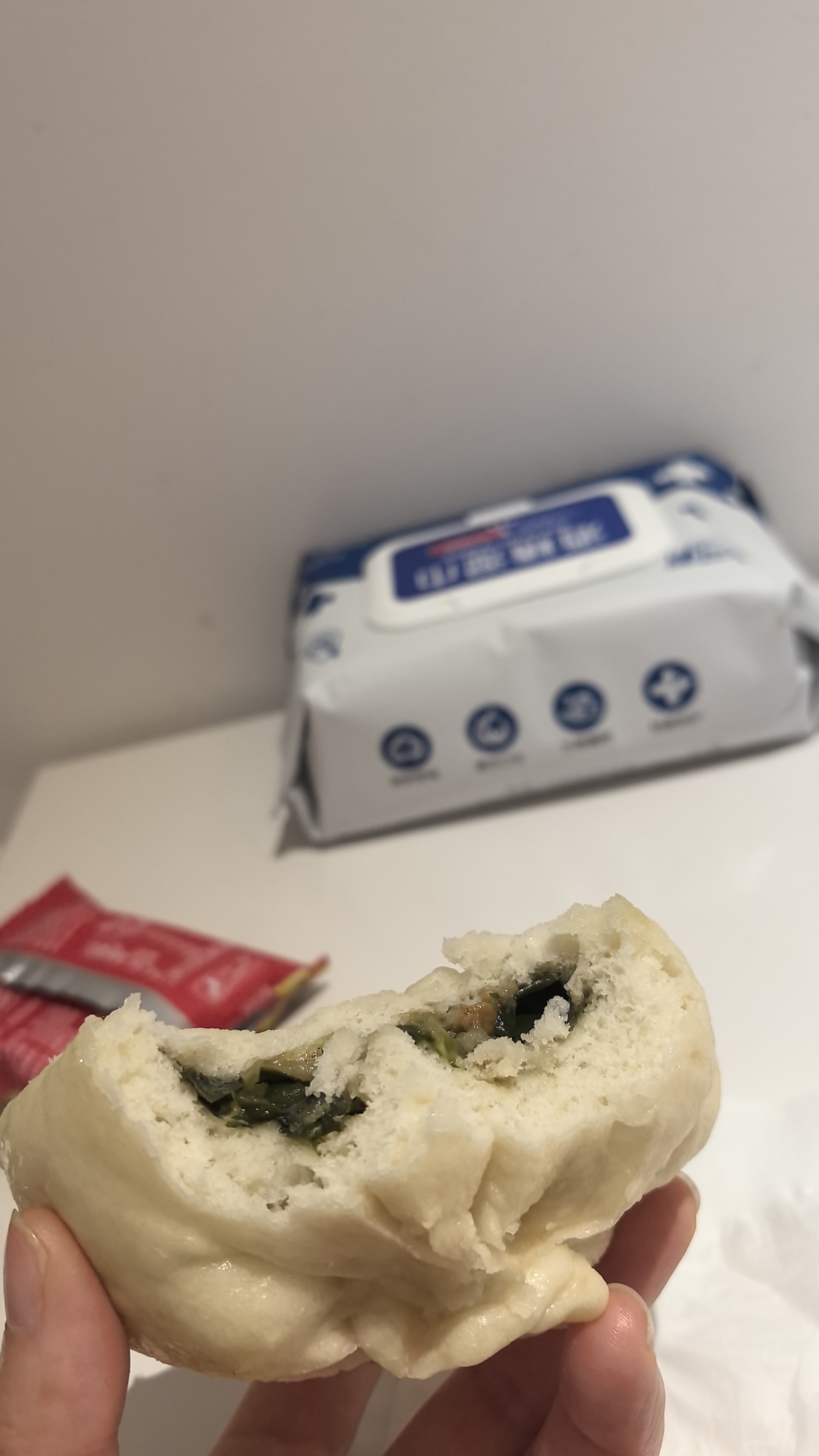 安可新75%酒精湿巾杀菌率99% 加厚珍珠纹80抽5包卫生湿巾180*140mm 实拍图