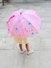 牧萌儿童雨伞宝宝防晒遮阳太阳伞晴雨两用便携直柄伞 粉色公主恐龙 实拍图