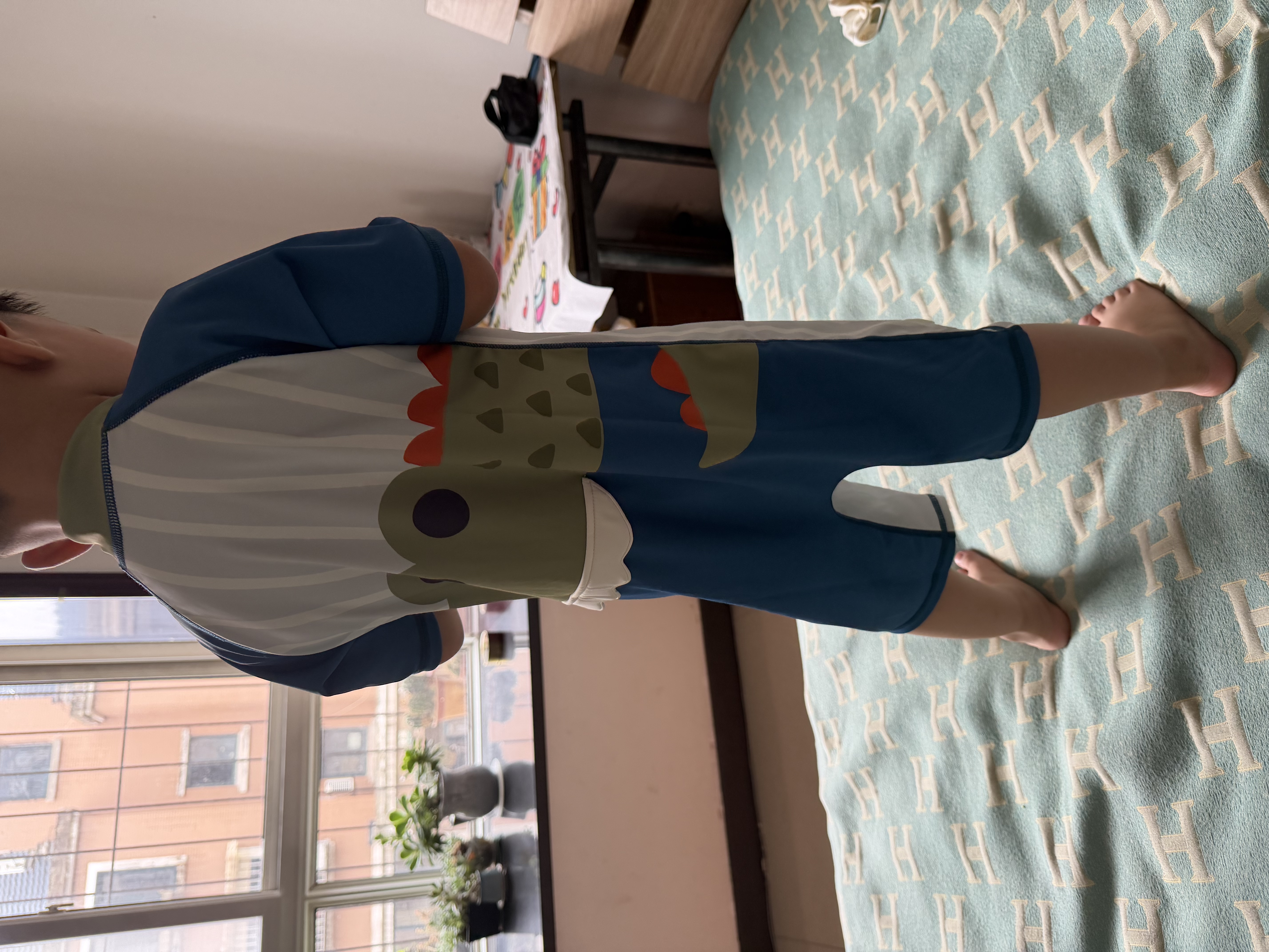 Kocotreekk树儿童泳衣连体原纱男童防晒女孩长袖抗菌耐氯游泳宝宝泳装夏季 实拍图