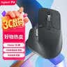 罗技（Logitech）大师系列 MX Master 3S 无线蓝牙鼠标 人体工学 办公 静音鼠标 高端 石墨黑 带无线接收器 实拍图
