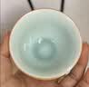 苏氏陶瓷卵青功夫茶杯开片冰裂品茗杯两个装简装款 实拍图