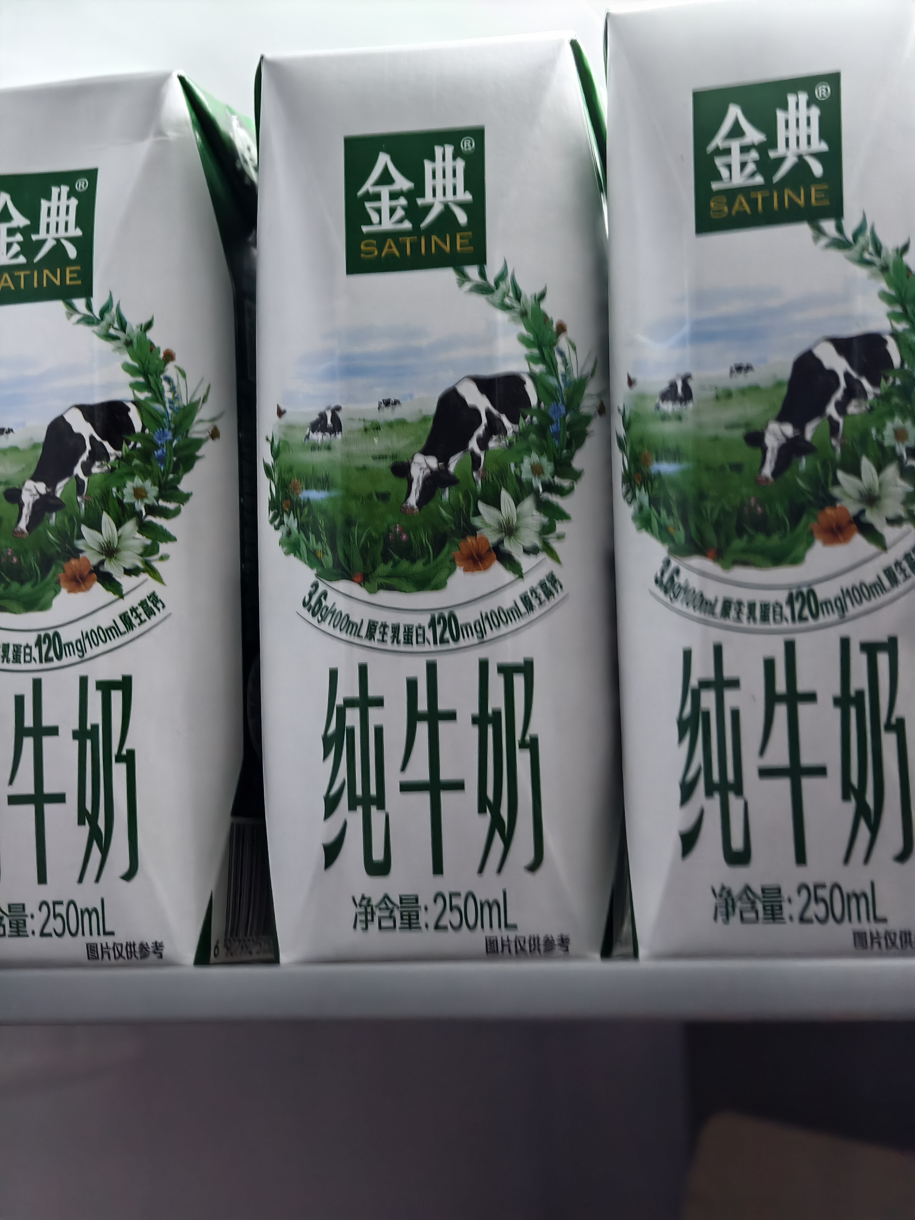 伊利【新鲜日期】金典纯牛奶早餐奶250ml*16盒3.6g乳蛋白 礼盒装 5月 实拍图