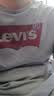 Levi's李维斯情侣美式宽松印花时尚简约舒适潮流纯棉圆领短袖T恤 藏青色 002A0-0002 L 实拍图