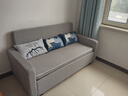 澳诺澜 沙发床两用北欧简约小户型多功能可折叠储物收纳收缩伸缩布艺床 外径1.7米【亲肤棉麻+可储物】 高密度海绵款 实拍图