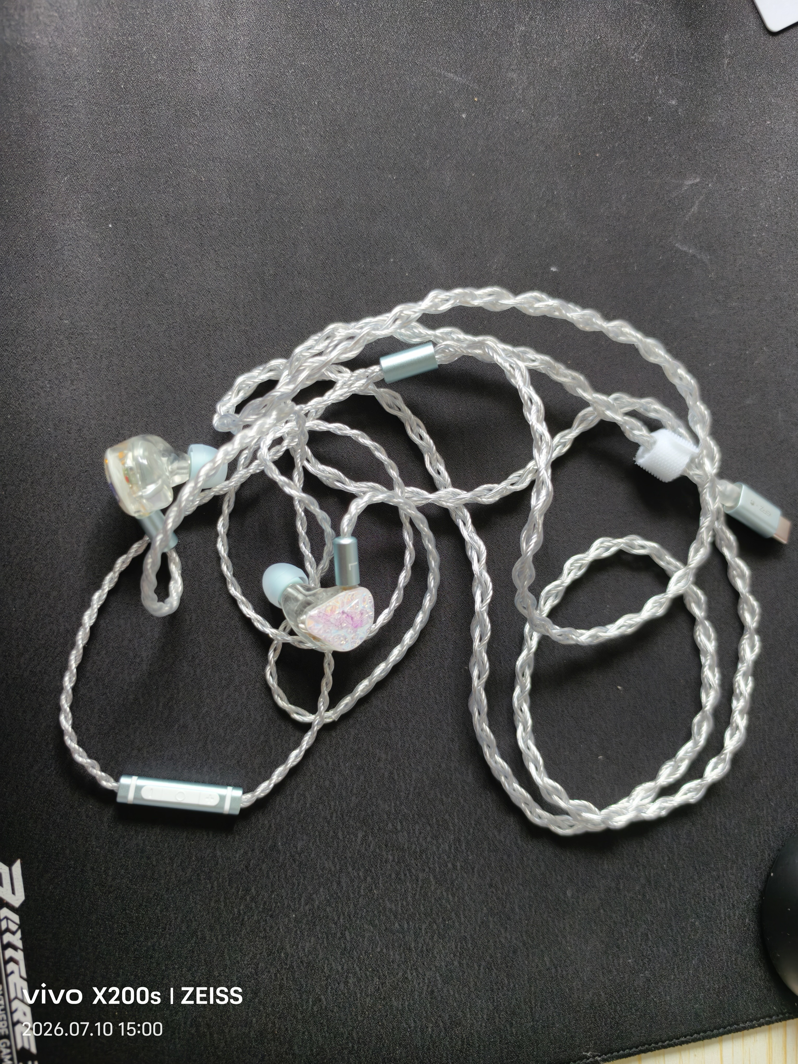 EPZ G30【免费定制】有线耳机 高端游戏耳机入耳式hifi音乐高保真电竞三角洲行动/无畏契约 专业竞技 定制-线控麦版【发图联系客服定制type-c】支持EQ调音 实拍图