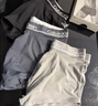 Calvin Klein内衣【吸湿速干】男士三条装提花ck棉质微弹舒适贴身三角内裤男 I03-月光白/枫叶红/海涛蓝 3条 L 实拍图