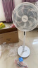 美的（Midea）【飓风节能】七叶柔风立式电风扇/家用轻音落地扇/台式小型风扇/大风力遥控定时摇头风扇 SAH35BSJ 实拍图