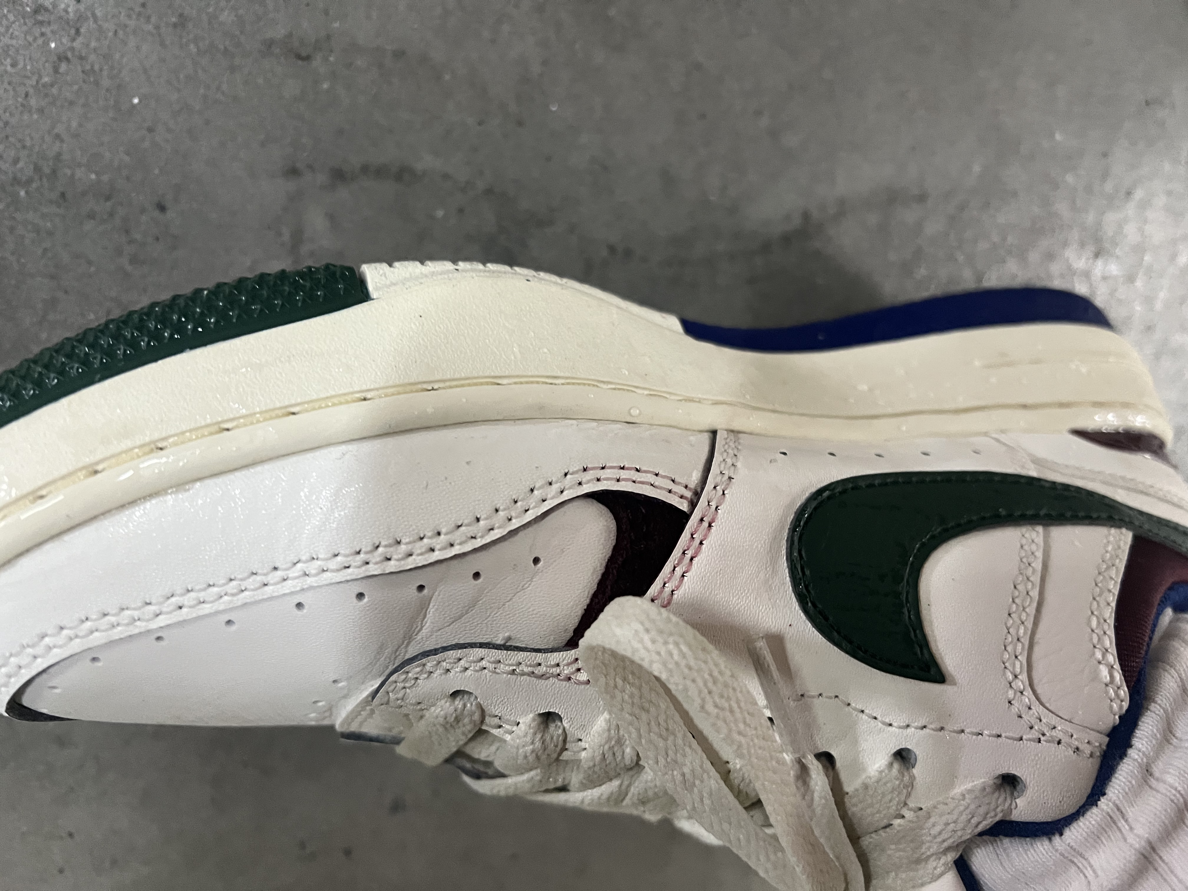 耐克NIKE板鞋女缓震透气GAMMA FORCE运动鞋DX9176-102白绿蓝36.5 实拍图