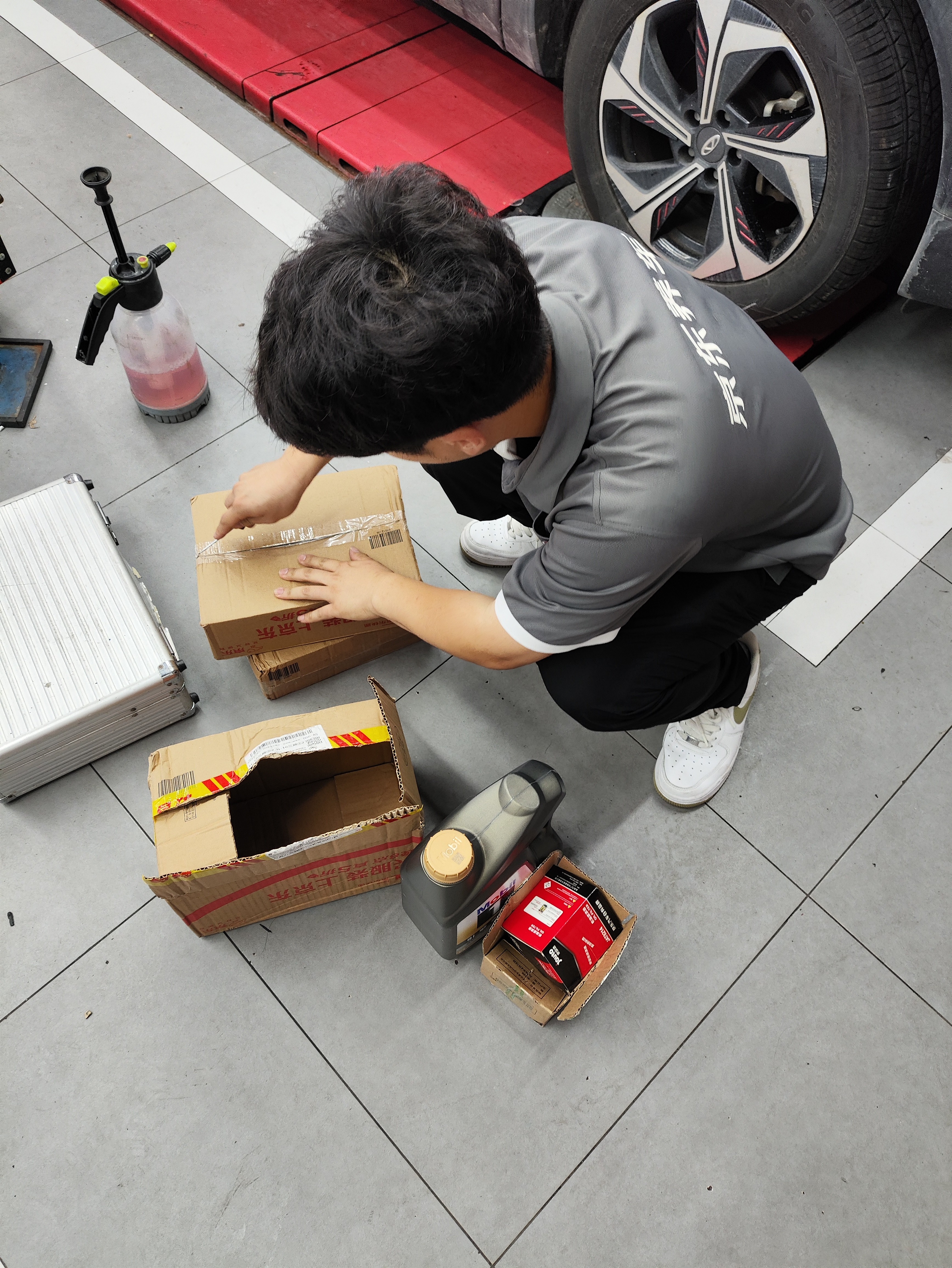 美孚（Mobil）黑金5W-30机油4L+机滤+空调滤+空气滤+工时单次大保养 实拍图