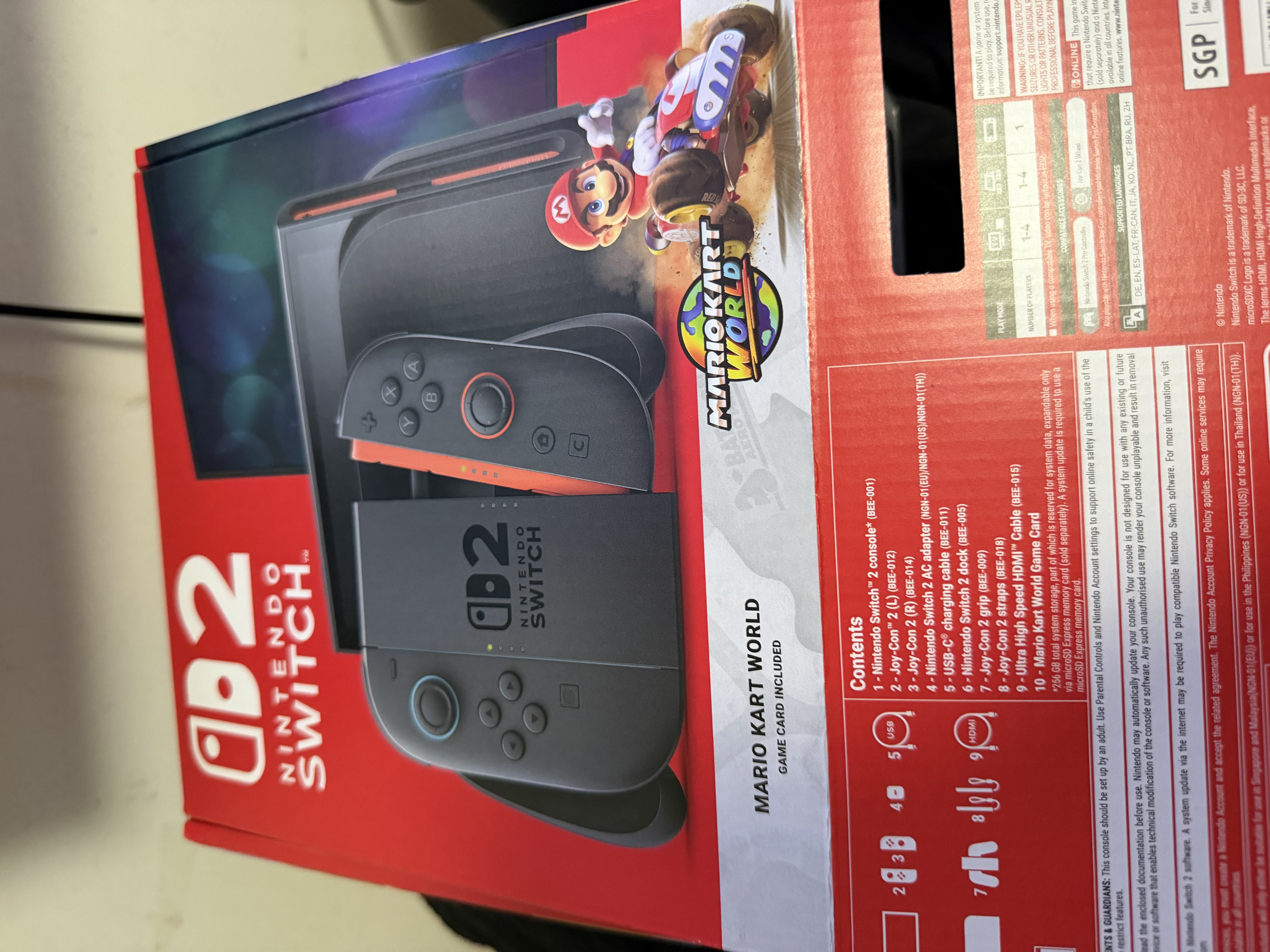 任天堂（Nintendo）【国内保税仓】Switch2/1代 OLED日版/港版游戏机续航加强版ns体感掌机便携家用主机 新加坡switch2 赛车同捆+原装方向盘保税 实拍图