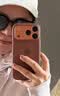 Apple/苹果 iPhone 17 Pro科技织物手机壳-赭褐色 磁吸保护壳苹果手机壳全包旗舰店原装 实拍图