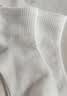欧迪芬6双女士袜子女100%纯棉10A抑菌防臭船袜女吸汗透气短袜女白色 实拍图