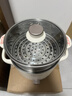 美的（Midea）电煮锅 0涂层不锈钢 宿舍小电锅 多功能家用宿舍泡面小火锅 2.6L蒸煮一体电热锅 XZC2066G 配蒸笼 实拍图